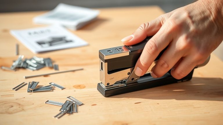 loading staples into gun