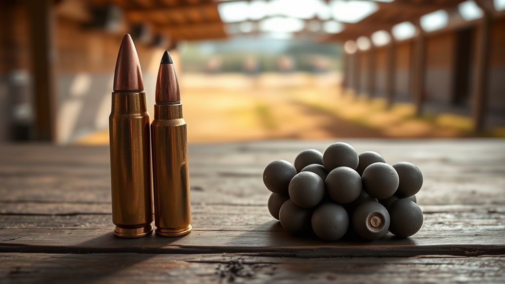 long range accuracy close range dispersal