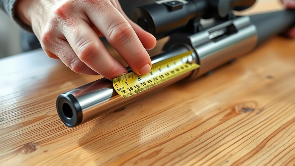measuring rifle barrel length