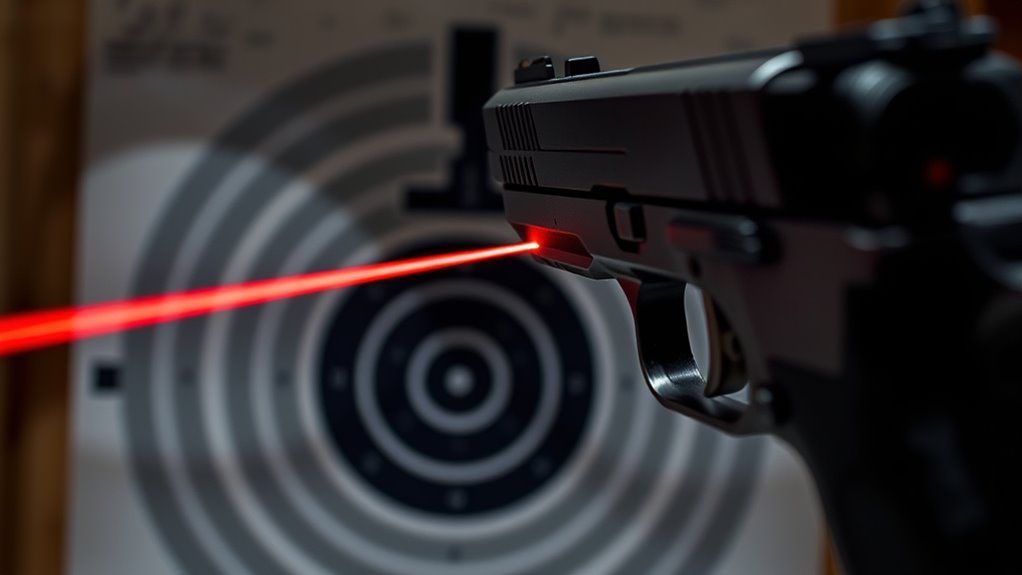 optimal pistol laser distances