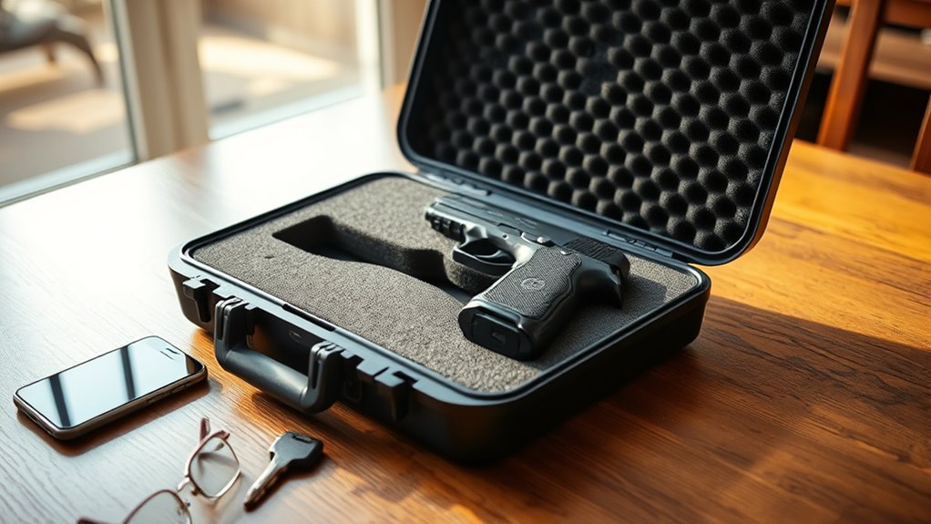pistol case security features