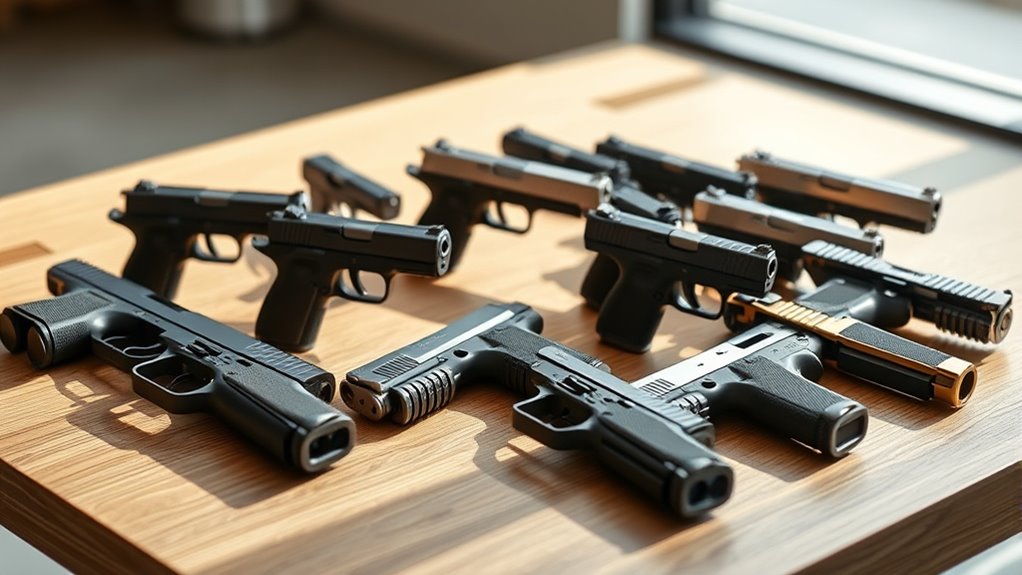 pistol features and accessories