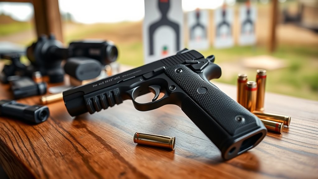 pistol features for shooting