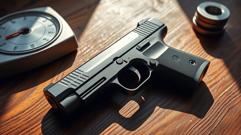 pistol weight affects control