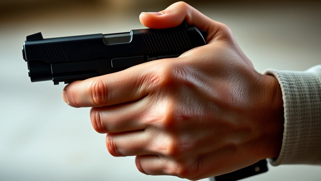 proper grip enhances stability