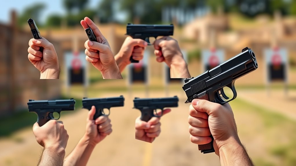 proper pistol grip technique