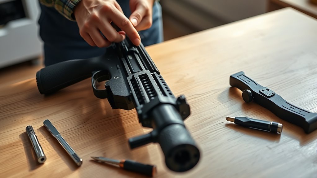 safe rifle disassembly process