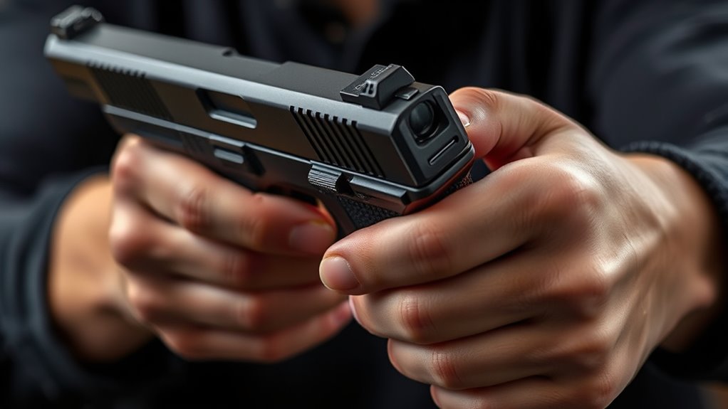 secure firm pistol grip