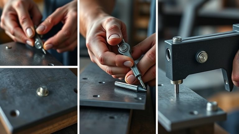 secure metal with rivets