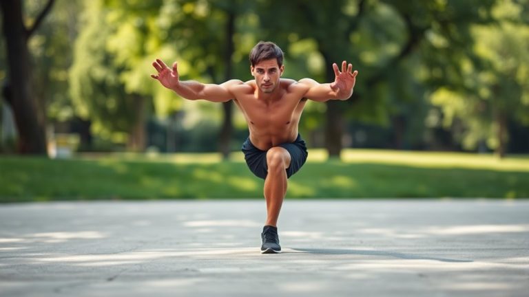 single leg squat exercise