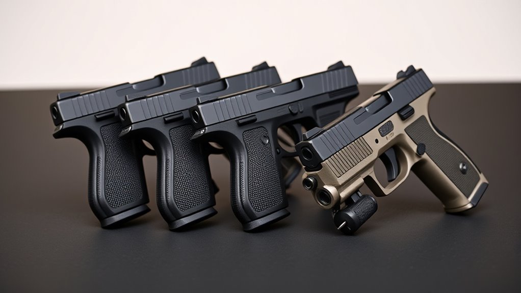 size reliability ergonomics concealability