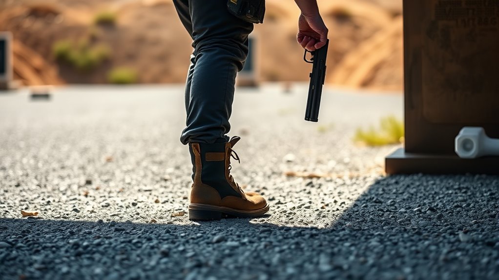 stable balanced shooting stance