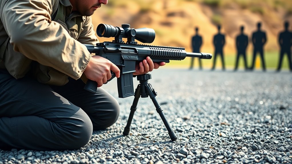 stable supported shooting stance