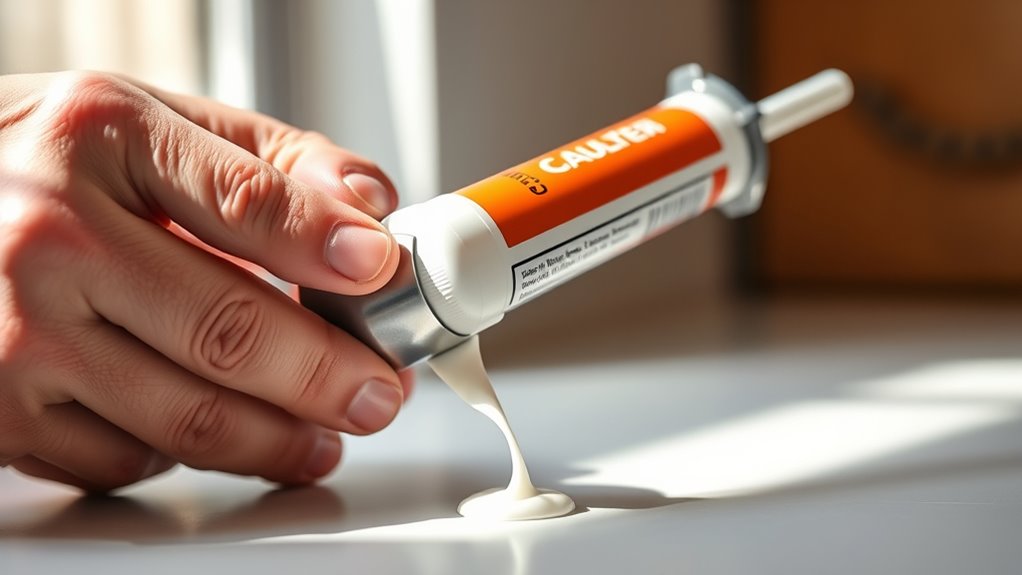test caulk flow before application