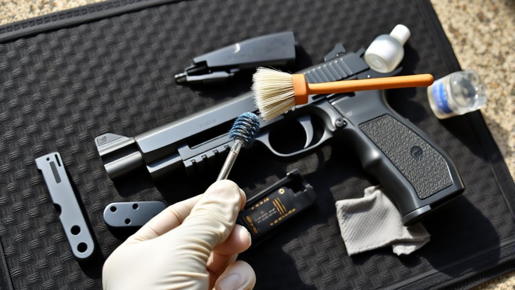 thorough pistol component cleaning