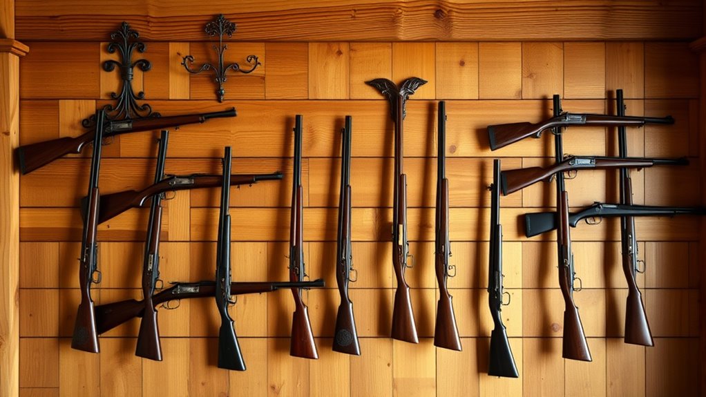 top antique gun wall mounts