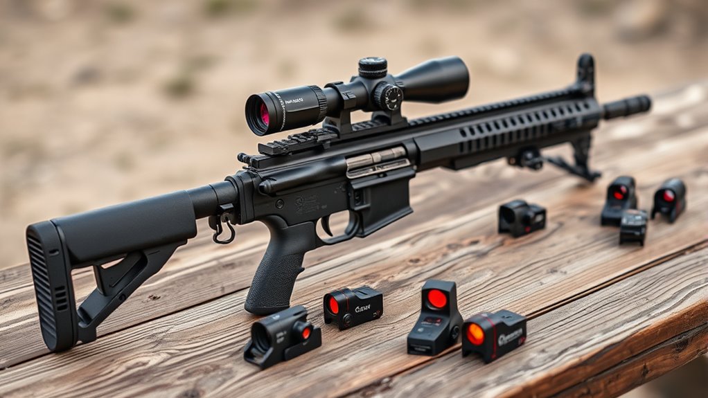 top ar pistol red dot optics