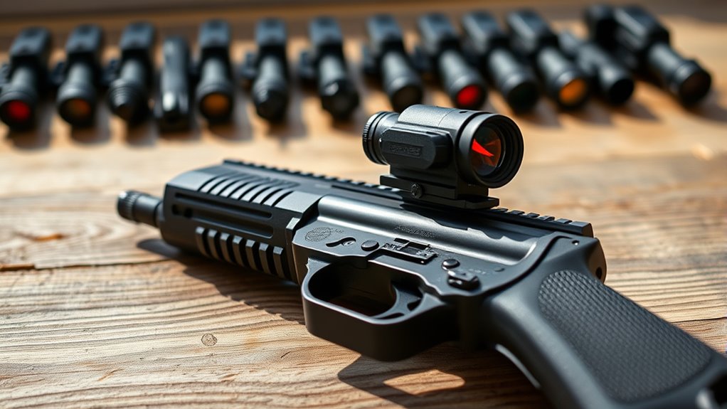 top ar pistol red dots