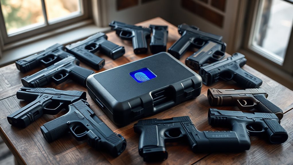 top biometric pistol cases