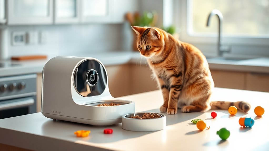 top camera enabled cat feeders