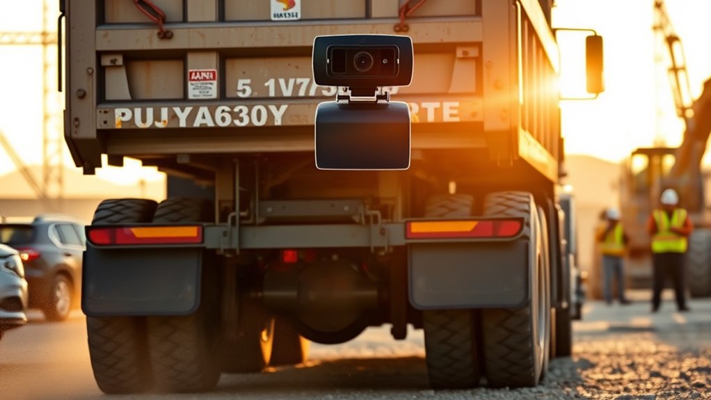 top dump truck backup cameras