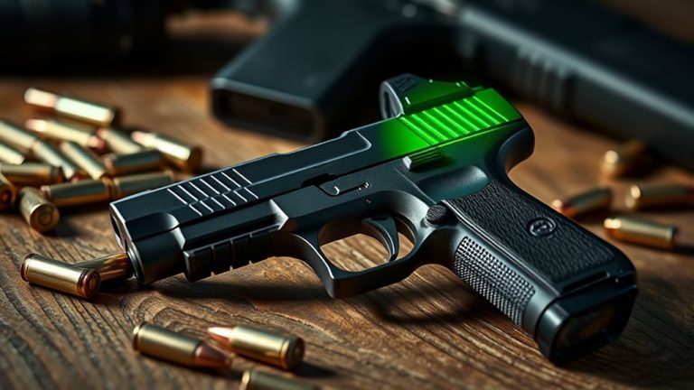 top green dot pistol sights