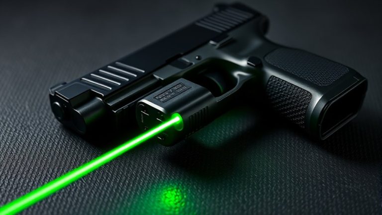top green laser pistol lights