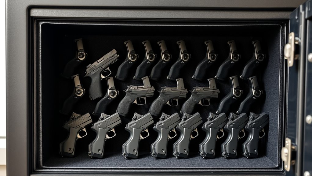 top gun safe pistol holders
