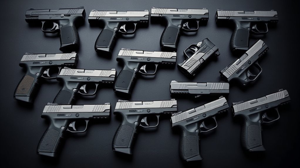 top left hand pistols