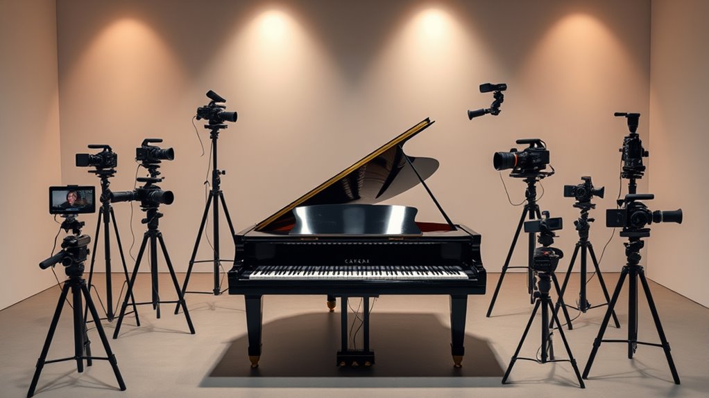 top piano recording cameras