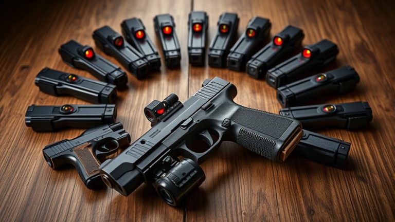top pistol holo sights
