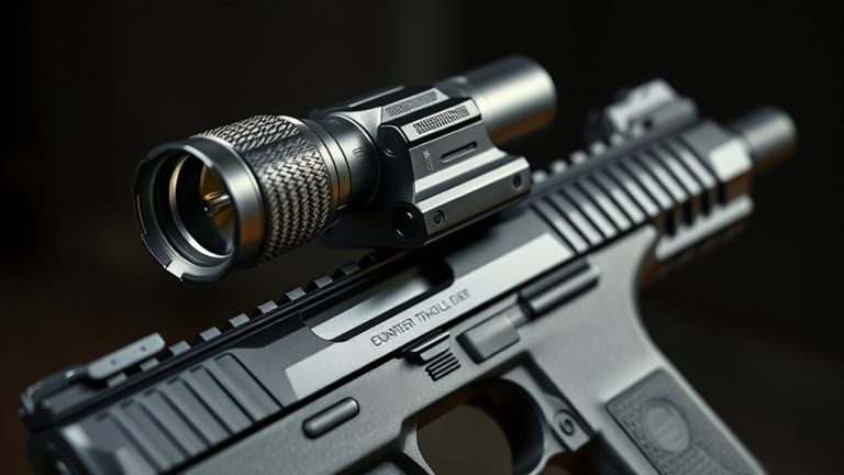 top pistol rail flashlights