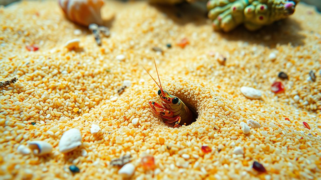top pistol shrimp sand