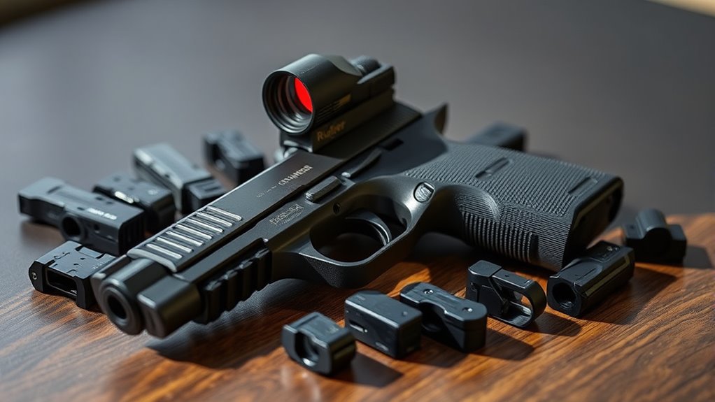 top ruger pistol red dots