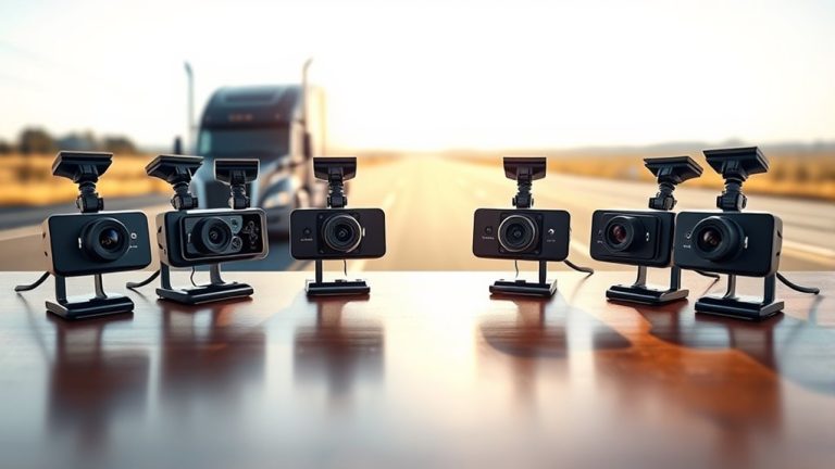 top semi truck dash cameras