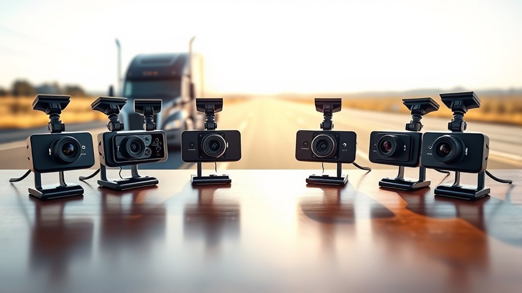 top semi truck dash cameras