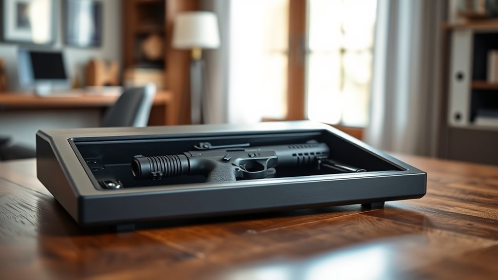 top slider pistol safes