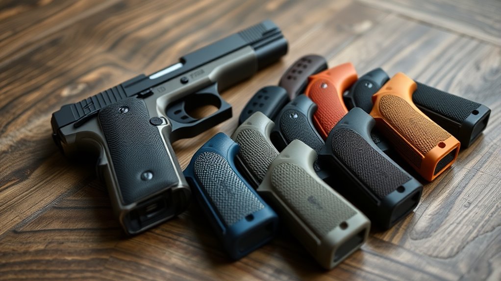 top slip on pistol grips