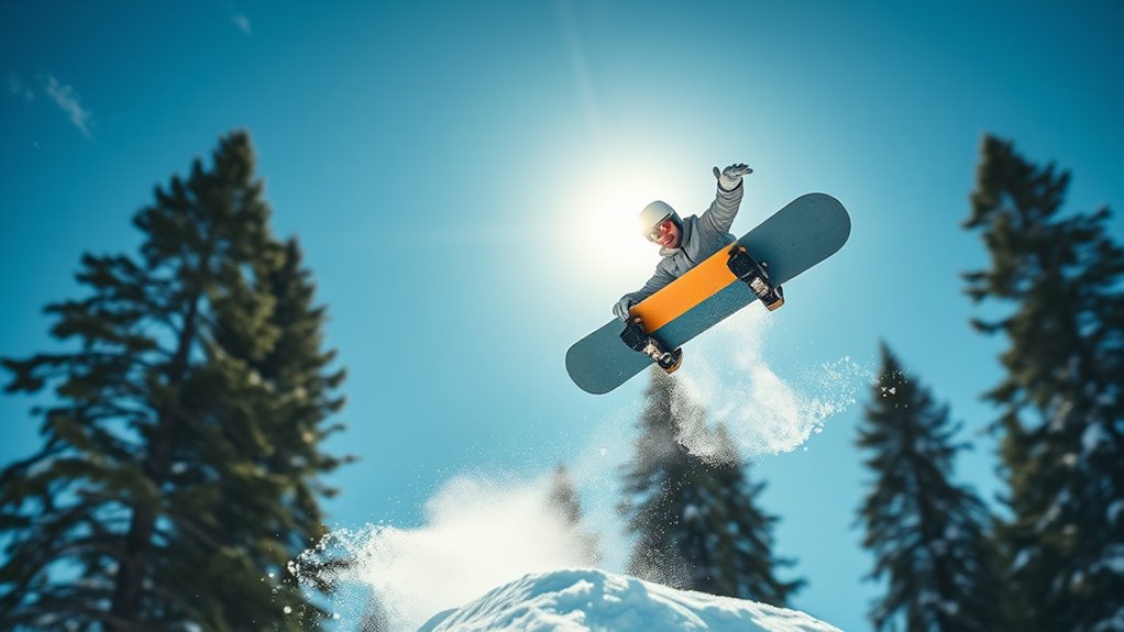 top snowboarding camera angles