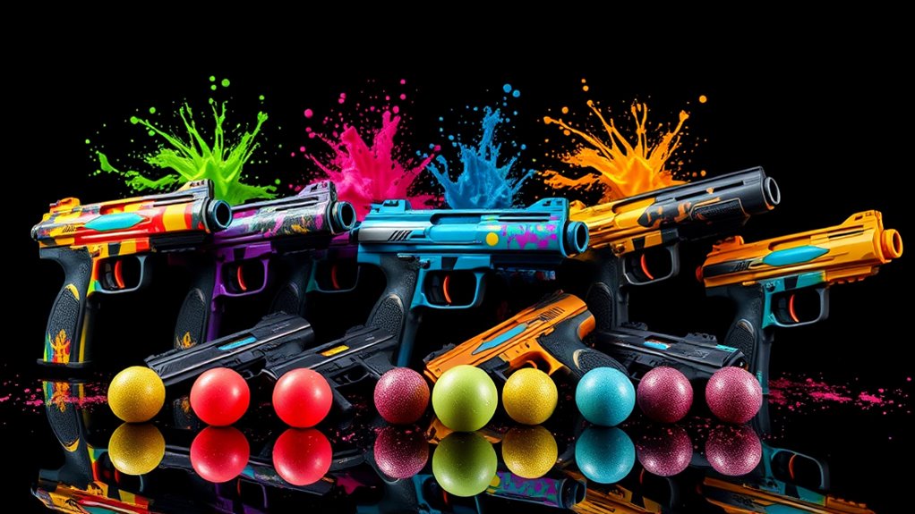 top splash ball pistols