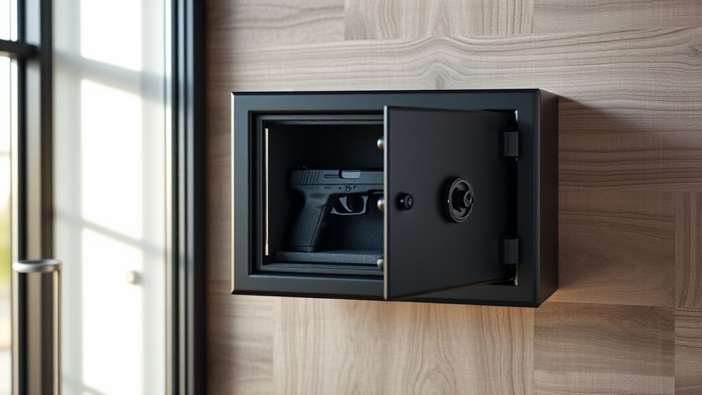 top wall mount gun safes