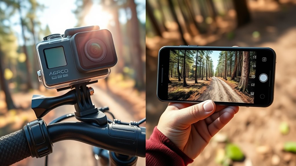 action camera vs smartphone