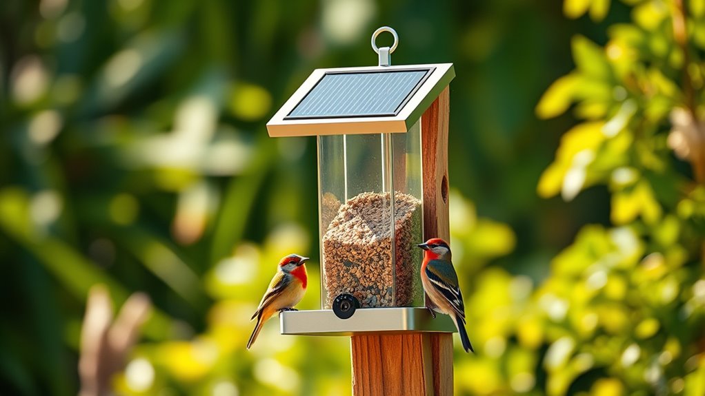 bird feeder cameras with solar