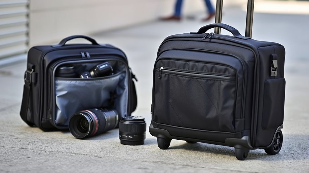 choose durable spacious roller bag