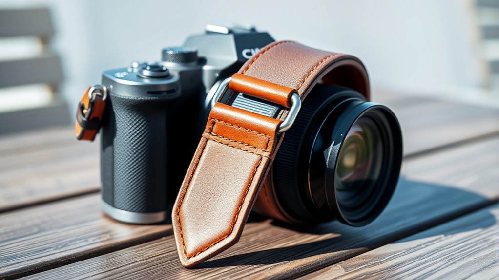 comfortable adjustable camera strap