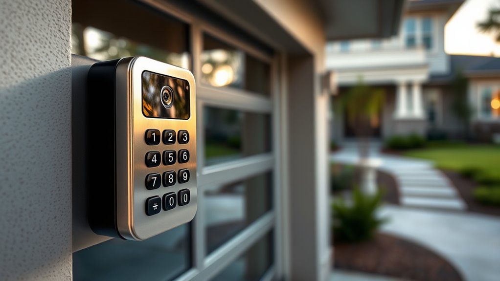 garage door keypad cameras