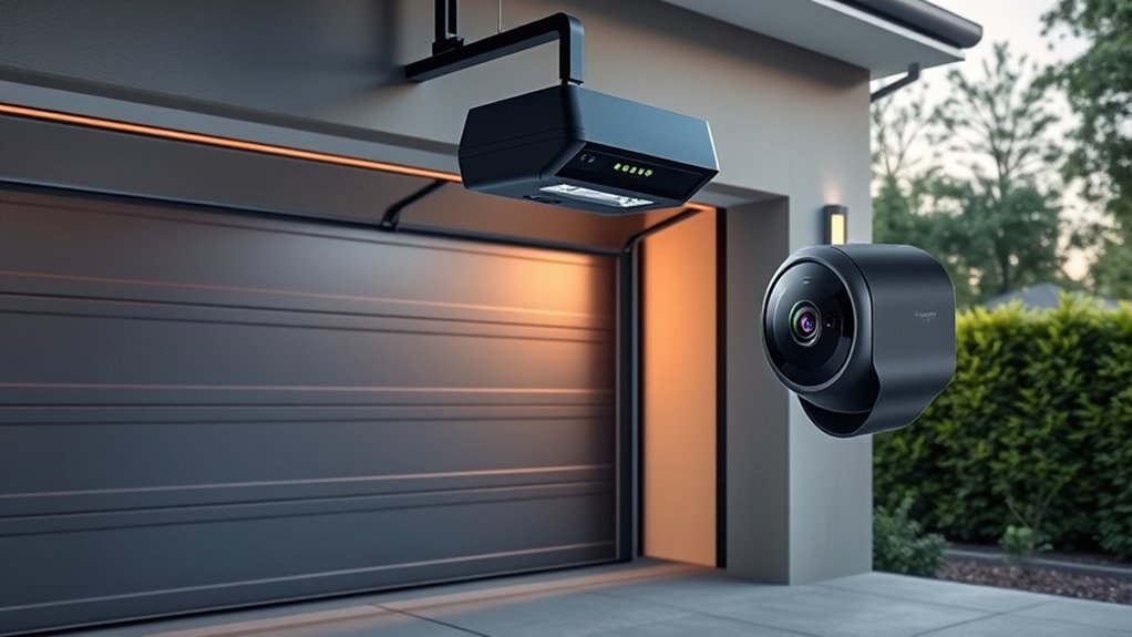 garage door openers with camera