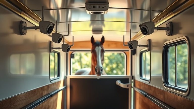 indoor horse trailer cameras