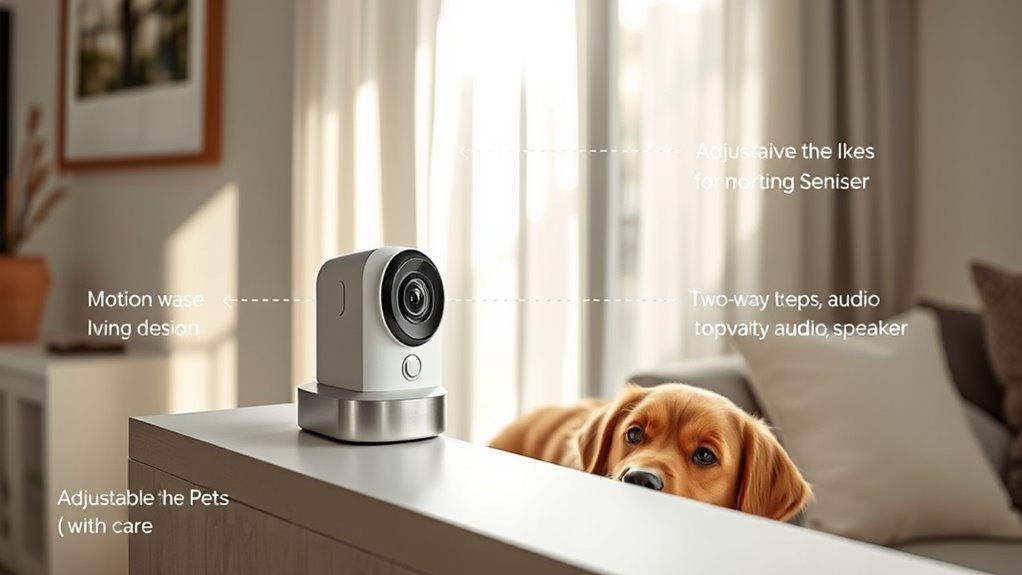 key features for pet cameras