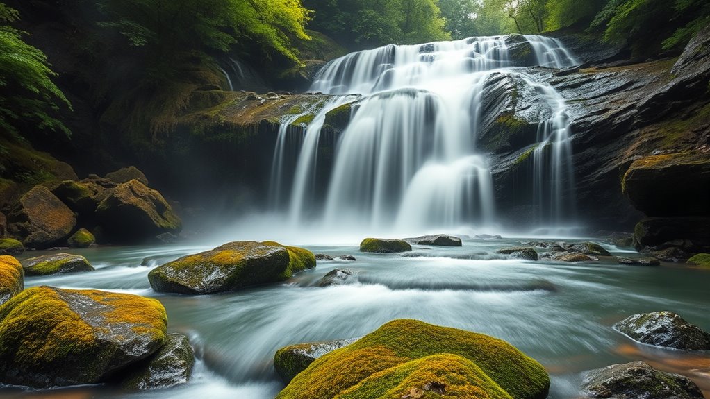 optimize waterfall photography settings